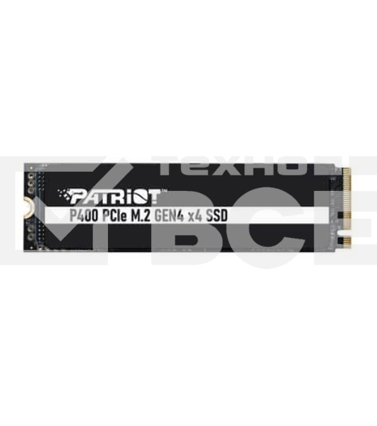 Накопитель SSD Patriot P400, 2Tb, PCIe 4.0 x4, M.2 2280, NVMe, R/W 7000/4800, с радиатором