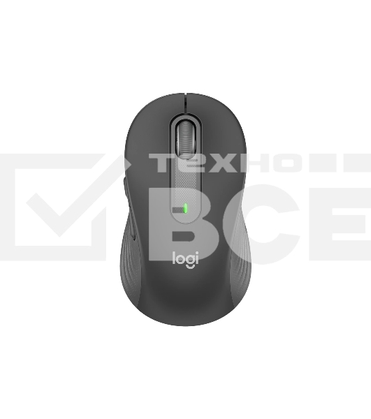 Мышь беспроводная Logitech Signature M650 L черный, 4000 dpi, радиоканал, Bluetooth, USB, кнопки - 5