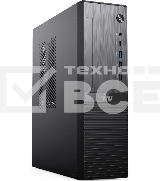 Компьютер  IRU 310SC SFF i5 12400 (2.5) 8Gb SSD256Gb UHDG 730 Windows 11 Professional GbitEth 200W черный (1969067)