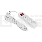 Удлинитель STANDARD 3 гнезда, 5м, 3х1,0мм², с/з, с выключателем, белый REXANT, фото4