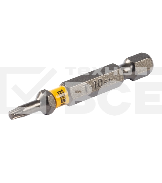 Набор бит TORX 10х50, сталь S2, шестигранный профиль, 10 шт. Denzel