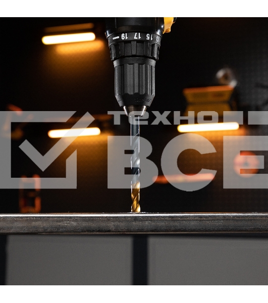 Набор сверл по металлу, 1-13 мм, HSS-Tin, Golden Tip, 25 шт  Denzel