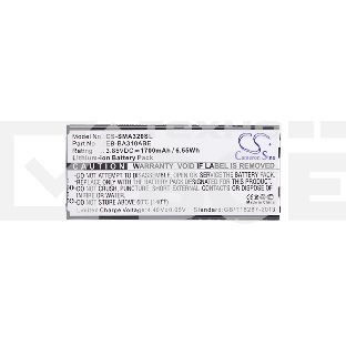 Аккумулятор CameronSinoCS-SMA320SL EB-BA310ABE для Samsung Galaxy A3 (2016) SM-A3103.85V / 1700mAh / 6.55Wh