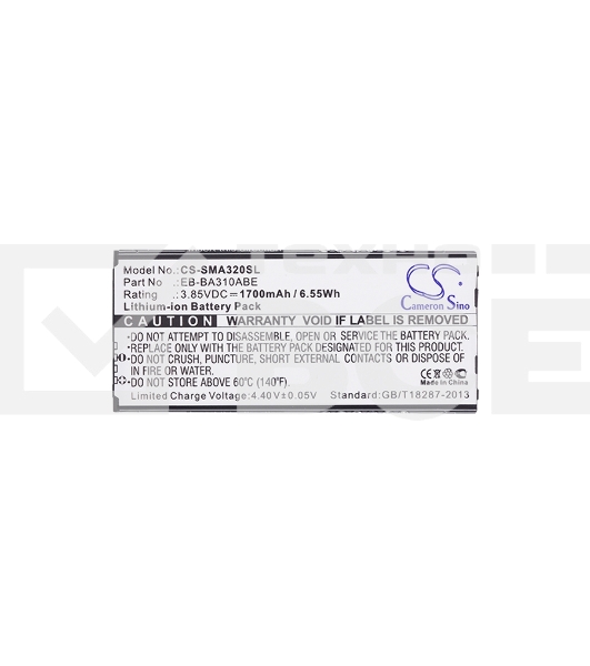 Аккумулятор CameronSinoCS-SMA320SL EB-BA310ABE для Samsung Galaxy A3 (2016) SM-A3103.85V / 1700mAh / 6.55Wh
