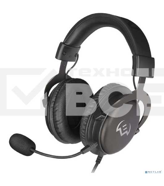 Игровые наушники SVEN AP-G999MV с микрофоном серый (50 мм, мини-джек (стерео) O 3,5 мм (4 pin))