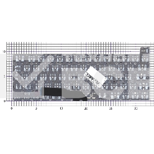 Клавиатура для ноутбука Apple MacBook Pro 13 Retina A2251 Mid 2020 Г-образный Enter