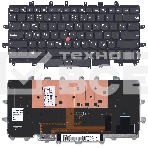 Клавиатура для ноутбука Lenovo ThinkPad X1 Carbon Gen 4 2016 черная без рамки с подсветкой, фото2