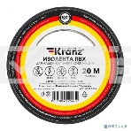Изолента ПВХ KRANZ 0.13х15 мм, 20 м, черная (10 шт./уп.), фото2
