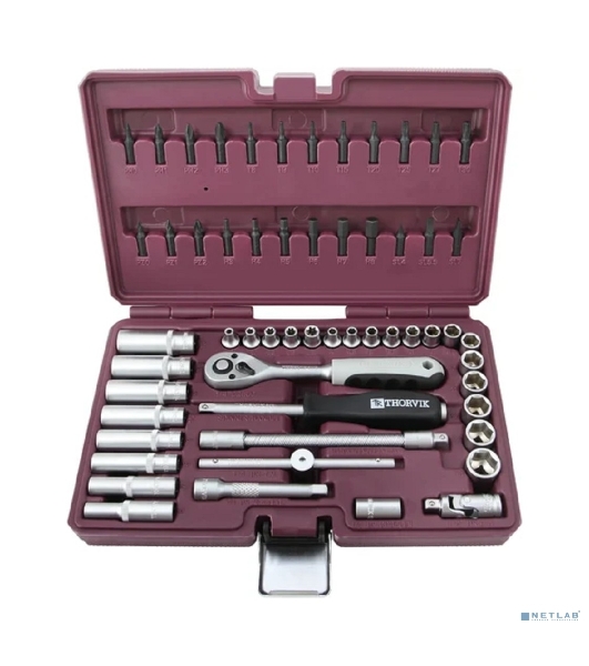 Набор инструмента Thorvik TS057 1/4'DR, 57 предметов