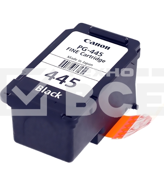 Картридж струйный Canon PG-445 (8283B001), для Canon MG2540, черный, 180 стр.