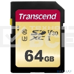 Флеш карта SD 64GB Transcend SDХC UHS-I U3, MLC, фото3
