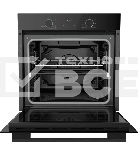 Встраиваемый духовой шкаф Kuppersberg HF 608 B 60 см, 80 л, High-Tech, 6 режимов, паровая очистка, черный