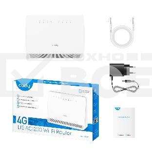 Маршрутизатор AC1200 Wi-Fi 4G LTE Cat.4 Router, AC1200 Wi-Fi,  build-in 4G LTE modem,  4 10/100M RJ45 Ports,  Nano SIM Slot, 300Mbps at 2.4GHz + 867Mbps at 5GHz, Internal antennas,  PPTP/L2TP/OpenVPN/WireGuard VPN, DNS over Cloudflare/Google/Quad9, DDNS, 