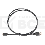 Кабель USB2.0 Cablexpert (RU) AM/Type-C CCP-USB2-AMCM-1M-RU-B, 3A, 36Вт, QC3.0, медь, двойной экран, 1м, черный, пакет, фото3