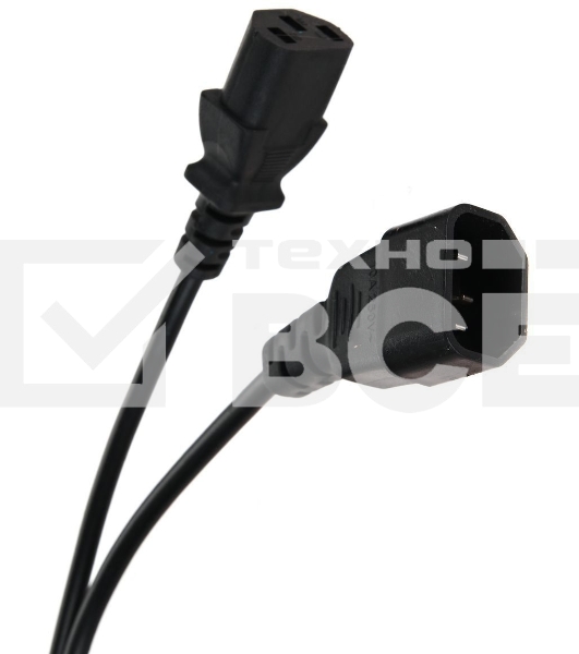 Кабель монитор - компьютер 1.8 метра 220V (UPS -> устройство) VDE 3G*0.5mm QUST(Aopen) ACE001-1.8м