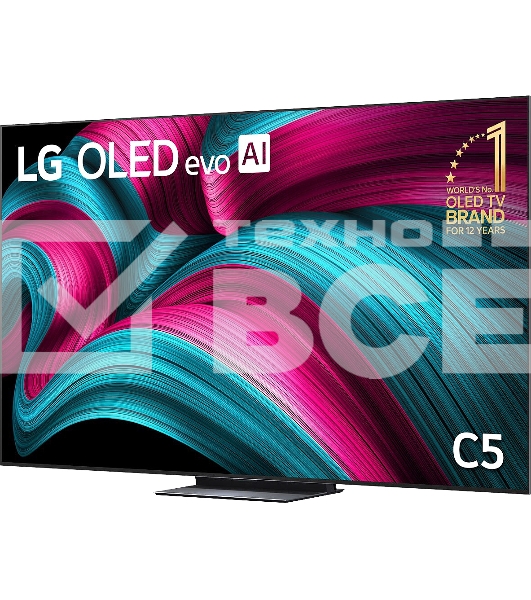 Телевизор LG 83' OLED83C5RLA черный/серебристый OLED UHD 144Hz Smart TV 4GB/16GB