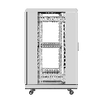 Шкаф телекоммуникационный 19' напольный 18U ExeGate EC-FS-18U.600.600.G.GREY (19”, 18U, 600x600x987mm (ШхГхВ), передняя дверь закаленное стекло, задняя перфорированная дверь, съемные боковые панели, пыле- и влагозащита IP20, встроенный вентиляционный модуль, 1 полка в комплекте, серый RAL 7035, 3 коробки), фото3