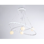 Светильник Ambrella light FL66326/1+4 WH белый 92W 3000K-6400K+G9/4 D800/600*1200 (ПДУ ИК), фото3