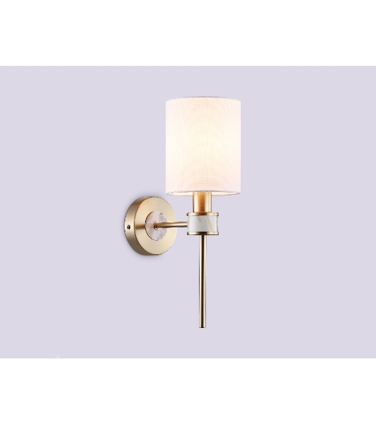 Настенный светильник Ambrella light LH72375 DBS/WH темная латунь/белый E14 max 40W 190*120*370