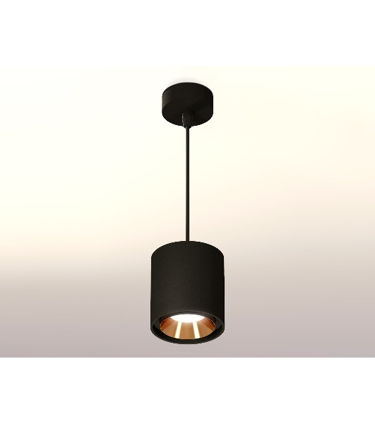 Светильник Ambrella Light XP7723001 SBK/PYG черный песок/золото желтое полированное MR16 GU5.3 (A2311, C7723, N7034)