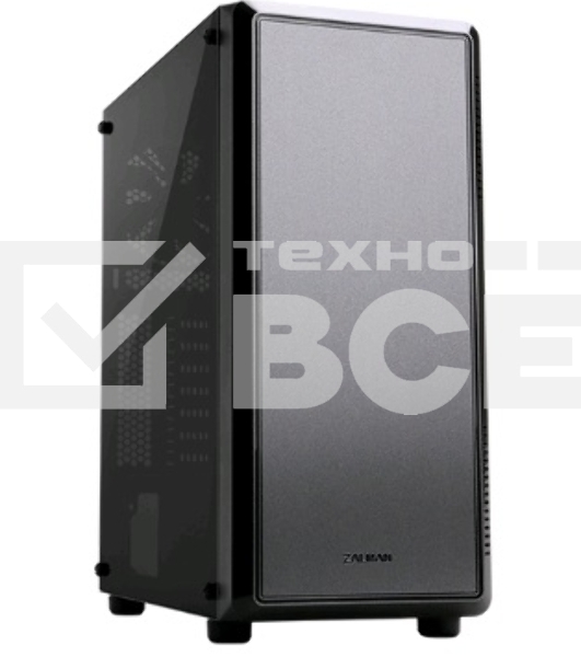 Компьютерный корпус ZALMAN S4, ATX, BLACK, WINDOW, 1x5.25