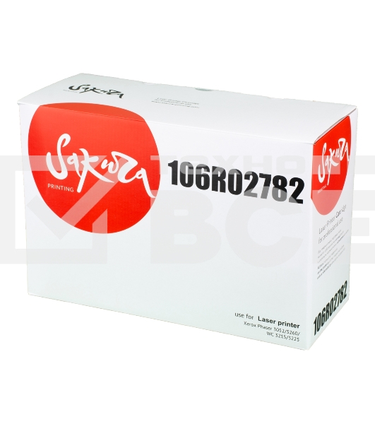 Картридж лазерный Sakura 106R02782 для Xerox Phaser 3052/3260, WC 3215/3225, черный, 6 000к. (в комплекте 2 шт.)