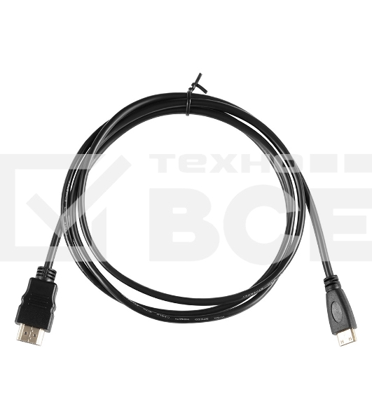 Кабель аудио-видео Buro mini-HDMI (m)/HDMI (m) 1.5м. черный (BHP-MINHDMI-1.5)