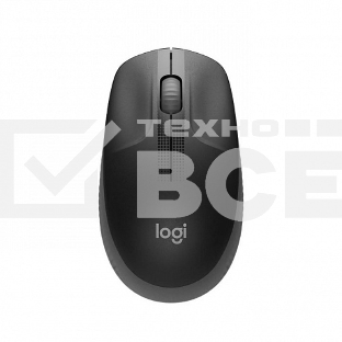 Мышь беспроводная Logitech M190 черный, 1000 dpi, радиоканал, USB, кнопки - 3