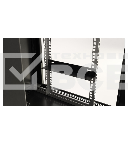 Шкаф настенный Hyperline TWB-1245-GP-RAL9004 19-дюймовый (19
