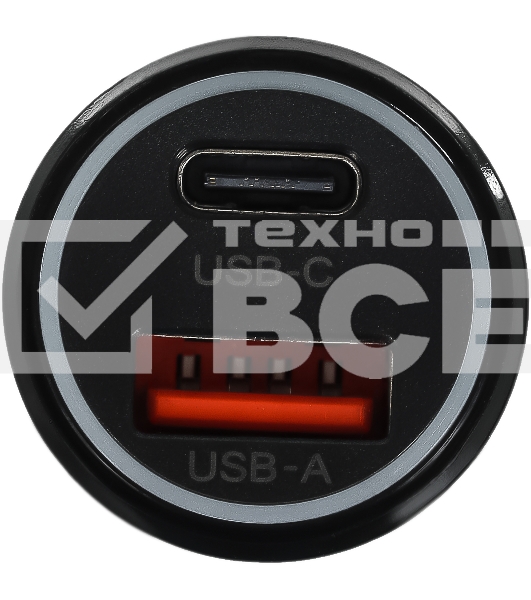 Автомобильное зар./устр. Buro BUCN1 3A PD+QC черный