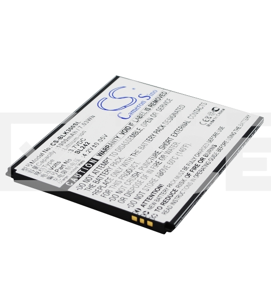 Аккумулятор CameronSino CS-BLK300SL BL242 для Lenovo A6010 Lenovo K3 3.7V / 1900mAh / 7.03Wh