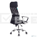 Кресло руководителя Бюрократ KB-6N/SL/B/TW-11 TW-01 TW-11 черный, сетка, крестовина хром, фото3