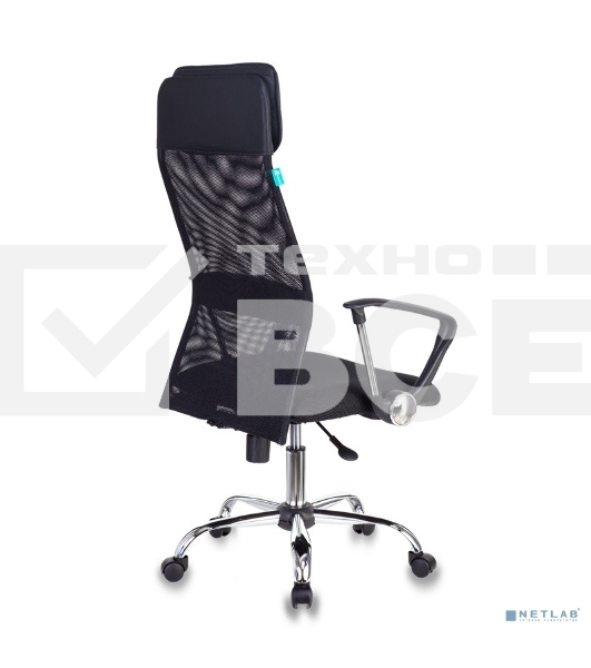 Кресло руководителя Бюрократ KB-6N/SL/B/TW-11 TW-01 TW-11 черный, сетка, крестовина хром