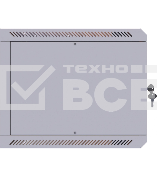 Шкаф коммутационный Suprlan (05-1060) настенный 6U 600x350мм пер.дв.стекл направл.под закл.гайки 70кг RAL 7035 285мм 13.3кг 360мм