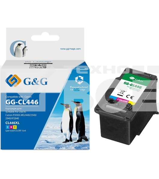 Картридж струйный G&G GG-CL446 многоцветный для Canon Pixma MG2440/2540/2940