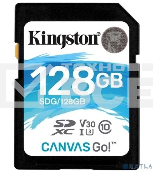 Флеш карта SDXC 128Gb Class10 Kingston SDG/128GB Canvas Go