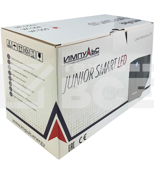 Источник бесперебойного питания Импульс ЮНИОР СМАРТ 600, 600/360 ВА/Вт, LED, USB, SCHUKOx2