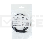 Кабель USB2.0 Cablexpert (RU) AM/Type-C CCP-USB2-AMCM-1M-RU-B, 3A, 36Вт, QC3.0, медь, двойной экран, 1м, черный, пакет, фото 1