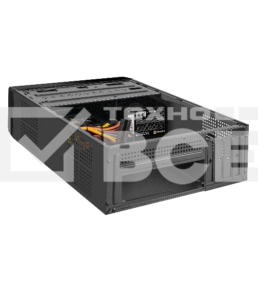 Компьютерный корпус Desktop ExeGate MI-208U2-M350 (mini-ITX/mATX, БП M350 с вент. 8см, 1хUSB+2хUSB 3.0, аудио, черный)