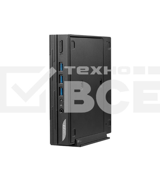 Компьютер MSI Pro DP10 12M Mini Core i7-1360P (2.2GHz), 32Gb(16*2) DDR4 SO-DIMM, 1TB SSD M.2, Intel UHD Graphics, noDVD, WiFi, BT, 120W, VESA, VGA, noOS, 1y war-ty, черный