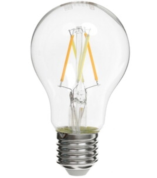 Умная LED лампа филамент GEOZON/E27/A60/5.5W/2200K-5500K/Wi-Fi/AC 220-250В, 50/60Гц/500lm/transparent GSH-SLF01