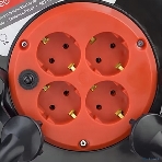 удлинитель на катушке Perfeo без заземления 'RU POWER',PF_B4678 (30м 4гн с т/з 16А ПВС 3х1,5 IP44 (РБК16)), фото 1
