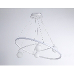 Светильник Ambrella light FL66326/1+4 WH белый 92W 3000K-6400K+G9/4 D800/600*1200 (ПДУ ИК), фото2