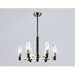 Люстра Ambrella light LH55501/6 SN/BK/CL сатин никель/черный/прозрачный E14*6 max 40W D570*760, фото8