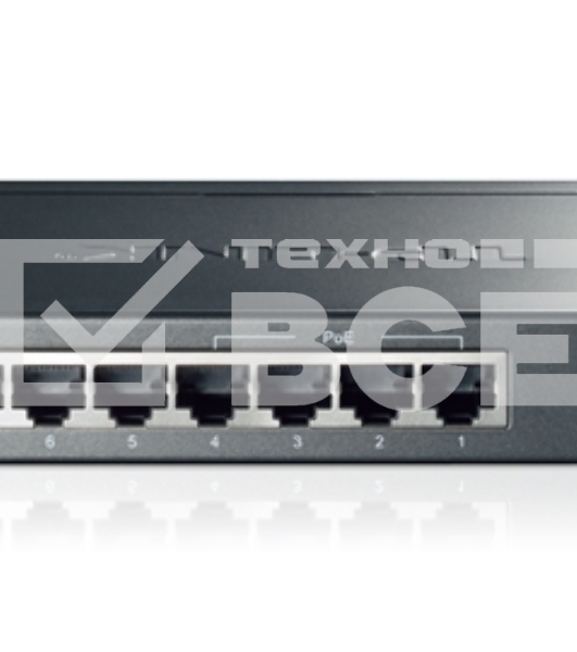 Коммутатор TP-Link SMB TL-SG1008P Коммутатор 8-port Gigabit Switch с 4 портами РоЕ