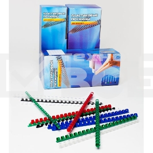 Пружины для переплета пластиковые Office Kit 16мм (на 111-130 листов) черный (100шт) (BP2050)