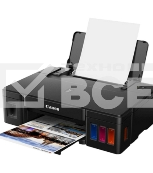 Принтер струйный Canon PIXMA G1410, 4-цветный струйный СНПЧ A4, 8.8 (5 цв) изобр./мин, 4800x1200 dpi, подача: 100 лист., USB, печать фотографий, печать без полей