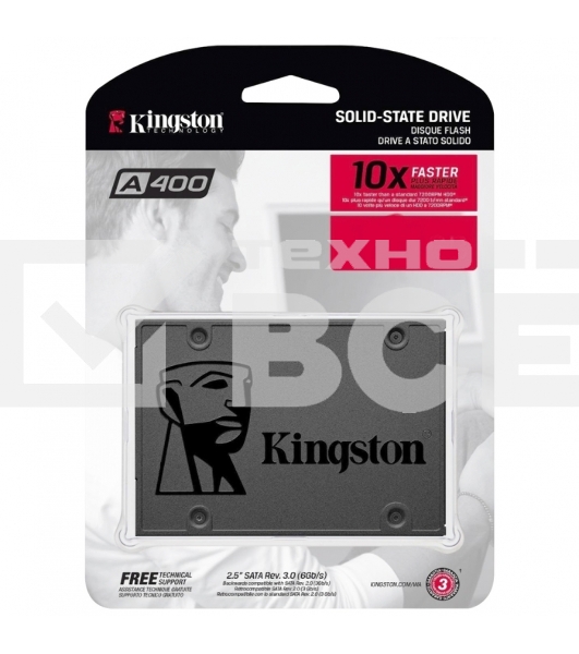 Накопитель SSD Kingston A400, 240GB, SATA III, 2.5