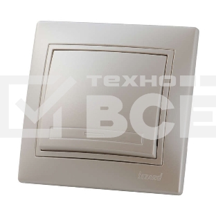 Выключатель 1-кл. СП Мира 10А IP20 жемчуж. бел. перламутр LEZARD 701-3030-100