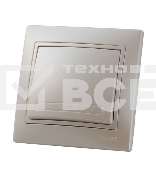 Выключатель 1-кл. СП Мира 10А IP20 жемчуж. бел. перламутр LEZARD 701-3030-100